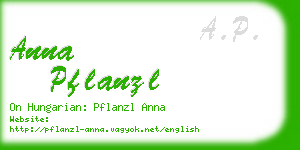 anna pflanzl business card